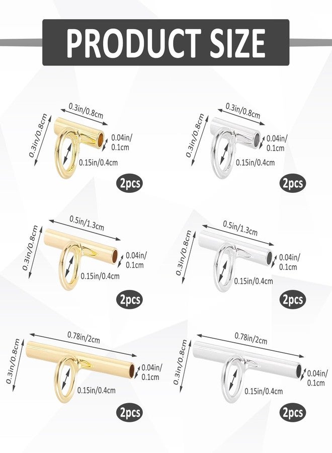 ROBOHOOK 12 PCS Brooch Pins for Women Fashion,Necklace Connectors for Multiple Necklaces,Gold/Silver Pin Necklace,for Converting Brooch Pins Into Pendants (8mm/13mm/20mm) - Image 2